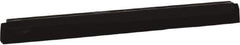 Vikan - 20" Foam Rubber Blade Squeegee Refill - Double Edge, Black, Plastic Holder - Apex Tool & Supply