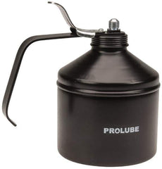 PRO-LUBE - 1,000 mL Capcity, 9" Long Rigid Spout, Lever-Type Oiler - Steel Pump, Steel Body, Powder Coated - Apex Tool & Supply