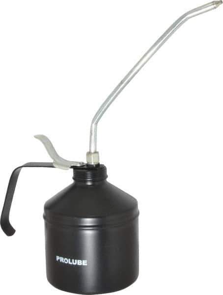 PRO-LUBE - 1,000 mL Capcity, 9" Long Rigid Spout, Lever-Type Oiler - Steel Pump, Steel Body, Powder Coated - Apex Tool & Supply