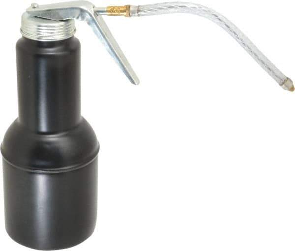 PRO-LUBE - 500 mL Capcity, 6" Long Flexible Spout, Pistol-Grip Oiler - Steel Pump, Steel Body, Powder Coated - Apex Tool & Supply