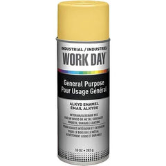 Krylon - Yellow, Gloss, Enamel Spray Paint - 9 to 13 Sq Ft per Can, 10 oz Container, Use on Ceramics, Glass, Metal, Plaster, Wood - Apex Tool & Supply