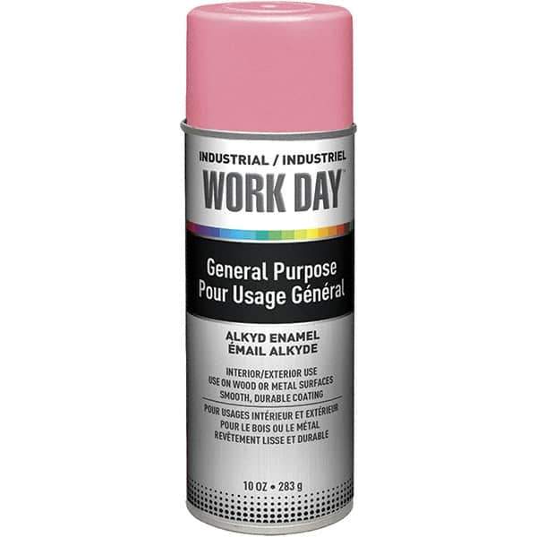 Krylon - Pink, Gloss, Enamel Spray Paint - 9 to 13 Sq Ft per Can, 10 oz Container, Use on Ceramics, Glass, Metal, Plaster, Wood - Apex Tool & Supply