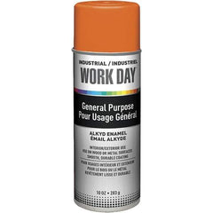 Krylon - Orange, Gloss, Enamel Spray Paint - 9 to 13 Sq Ft per Can, 10 oz Container, Use on Ceramics, Glass, Metal, Plaster, Wood - Apex Tool & Supply