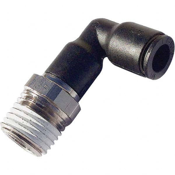 Legris - Plastic Push-To-Connect Tube Fittings Type: Extended Male Elbow Tube Outside Diameter (mm): 10 - Apex Tool & Supply