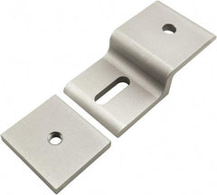 80/20 Inc. - 45mm Wide, Open Shelving Accessory/Component - Aluminum, Clear Anodized Finish, 87mm Long, Use with 45 Series & Bolt Kits 75-3619 & 11-8318 - Apex Tool & Supply