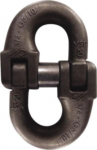 CM - 100 Grade Powder Coated Steel HammerLok Chain Coupling Link - 3/4" Diameter, 35,300 Lb Load Limit - Apex Tool & Supply