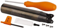 Kennametal - 32mm Cutting Diam, 32mm Shank Diam, 1.26" Max Depth of Cut, Straight Shank Indexable Copy End Mill - 3 Inserts, RP.T 1204M0.. Insert, Through Coolant - Apex Tool & Supply