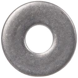 Made in USA - #2 Screw, Grade 300 Stainless Steel Standard Flat Washer - 0.094" ID x 1/4" OD, 0.016" Thick, Plain Finish, Meets Military Specifications - Apex Tool & Supply