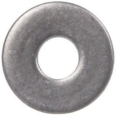 Made in USA - #2 Screw, Grade 300 Stainless Steel Standard Flat Washer - 0.094" ID x 1/4" OD, 0.016" Thick, Plain Finish, Meets Military Specifications - Apex Tool & Supply