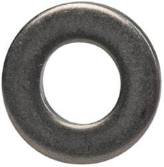 Made in USA - #6L Screw, Grade 300 Stainless Steel Standard Flat Washer - 0.156" ID x 0.312" OD, 0.027" Thick, Plain Finish, Meets Military Specifications - Apex Tool & Supply
