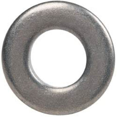 Made in USA - #8 Screw, Grade 300 Stainless Steel Standard Flat Washer - 0.188" ID x 3/8" OD, 0.065" Thick, Plain Finish, Meets Military Specifications - Apex Tool & Supply