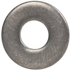 Made in USA - #8 Screw, Grade 300 Stainless Steel Standard Flat Washer - 0.188" ID x 0.438" OD, 0.065" Thick, Passivated Finish, Meets Military Specifications - Apex Tool & Supply