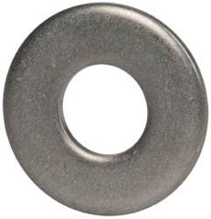 Made in USA - #10 Screw, Grade 300 Stainless Steel Standard Flat Washer - 0.219" ID x 0.438" OD, 0.065" Thick, Plain Finish, Meets Military Specifications - Apex Tool & Supply