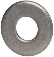 Made in USA - #10 Screw, Grade 300 Stainless Steel Standard Flat Washer - 0.219" ID x 1/2" OD, 0.065" Thick, Passivated Finish, Meets Military Specifications - Apex Tool & Supply