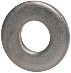 Made in USA - #12 Screw, Grade 300 Stainless Steel Standard Flat Washer - 1/4" ID x 0.562" OD, 0.051" Thick, Plain Finish, Meets Military Specifications - Apex Tool & Supply