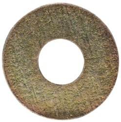 Made in USA - #2 Screw, Grade 1008/1010 Steel Standard Flat Washer - 0.094" ID x 1/4" OD, 0.018" Thick, Cadmium-Plated Finish, Meets Military Specifications - Apex Tool & Supply