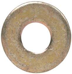Made in USA - #4 Screw, Grade 1008/1010 Steel Standard Flat Washer - 1/8" ID x 0.312" OD, 0.03" Thick, Cadmium-Plated Finish, Meets Military Specifications - Apex Tool & Supply
