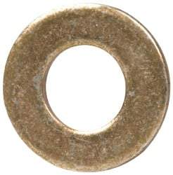 Made in USA - #6 Screw, Grade 1008/1010 Steel Standard Flat Washer - 0.156" ID x 0.312" OD, 0.03" Thick, Cadmium-Plated Finish, Meets Military Specifications - Apex Tool & Supply
