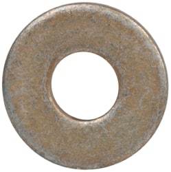 Made in USA - #6 Screw, Grade 1008/1010 Steel Standard Flat Washer - 0.156" ID x 3/8" OD, 0.042" Thick, Cadmium-Plated Finish, Meets Military Specifications - Apex Tool & Supply