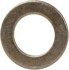 Made in USA - #10 Screw, Grade 1008/1010 Steel Standard Flat Washer - 0.219" ID x 0.365" OD, 0.03" Thick, Cadmium-Plated Finish, Meets Military Specifications - Apex Tool & Supply
