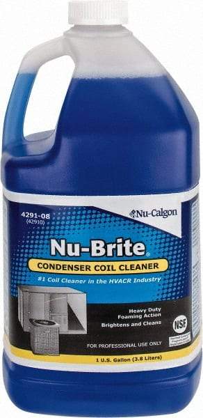 Nu-Calgon - 1 Gal Bottle HVAC Coil Cleaner - Alkaline Formula - Apex Tool & Supply