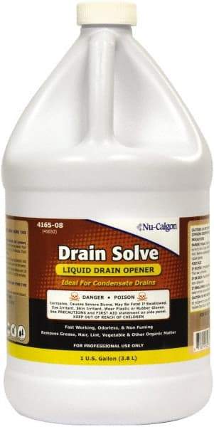 Nu-Calgon - 1 Gal Liquid Drain Cleaner - Unscented, Bottle - Apex Tool & Supply