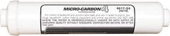 Nu-Calgon - 2.59" OD, 20µ, 6R Micromet Inline Cartridge Filter that Removes Silt, Sediment & Chlorine - 13" Long, Reduces Sediments, Tastes, Odors, Chlorine & Scale - Apex Tool & Supply