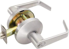 Falcon - Medium Duty Storeroom Lever Lockset - 2-3/4" Back Set, For Best/ Falcon I/C-Core Cylinder, Satin Chrome Finish - Apex Tool & Supply