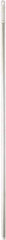 Vikan - 51 x 57/64" Aluminum Squeegee Handle - European Threaded Connection, White - Apex Tool & Supply