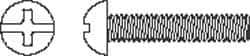 Value Collection - #10-32 UNF, 3" Length Under Head Slotted/Phillips Drive Machine Screw - Round Head, Grade J82 Steel, Zinc-Plated Finish, Without Washer - Apex Tool & Supply