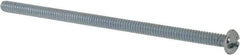 Value Collection - #10-24 UNC, 4" Length Under Head Slotted/Phillips Drive Machine Screw - Round Head, Grade 2 Steel, Zinc-Plated Finish, Without Washer - Apex Tool & Supply