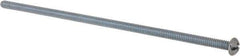 Value Collection - #10-24 UNC, 6" Length Under Head Slotted/Phillips Drive Machine Screw - Round Head, Grade J82 Steel, Zinc-Plated Finish, Without Washer - Apex Tool & Supply
