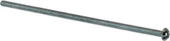 Value Collection - #6-32 UNC, 4" Length Under Head Slotted/Phillips Drive Machine Screw - Round Head, Grade J82 Steel, Zinc-Plated Finish, Without Washer - Apex Tool & Supply