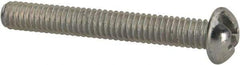 Value Collection - #8-32 UNC, 1-1/4" Length Under Head Slotted/Phillips Drive Machine Screw - Round Head, Grade J82 Steel, Zinc-Plated Finish, Without Washer - Apex Tool & Supply