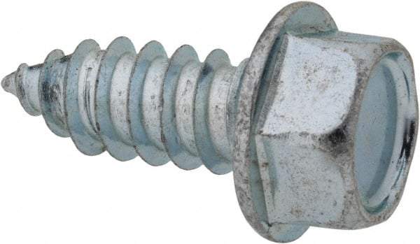 Value Collection - 3/8" Hex Head Sheet Metal Screw - Steel, 1" Length Under Head, Grade 2 - Apex Tool & Supply