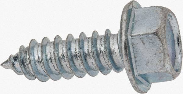 Value Collection - 3/8" Hex Head Sheet Metal Screw - Steel, 1-1/4" Length Under Head, Grade 2 - Apex Tool & Supply