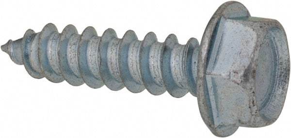 Value Collection - 5/16" Hex Head Sheet Metal Screw - Steel, 1-1/4" Length Under Head, Grade 2 - Apex Tool & Supply