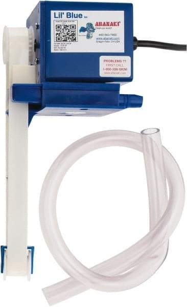 Abanaki - 8" Reach, 1 GPH Oil Removal Capacity, 110 Max Volt Rating, 60 Hz, Belt Oil Skimmer - Flat Belt, 8" Belt Length - Apex Tool & Supply
