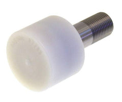 Osborn International - 1-1/4" Roller Diam x 27/32" Width, 1/2" Stud Diam x 1-1/4" Length, Nylon Tread Stud Style - Nylon, 5/8" Thread Length, 1/2-20 Thread, 2-3/32" OAL, 600 Lb Dynamic Cap - Apex Tool & Supply