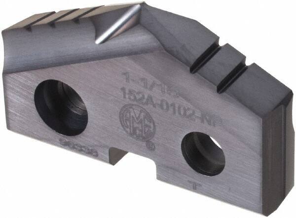 Allied Machine and Engineering - 1-1/16" Diam x 3/16" Thick, Seat Code 2, 90° Included Angle Spade Drill Insert - TiAlN Coated, Cobalt, Series T-A - Apex Tool & Supply