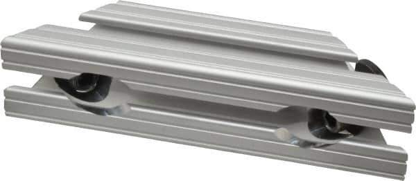80/20 Inc. - 1-1/2" Wide, 6" High, Open Shelving 45° Support Bracket - Aluminum, Use with Series 15 - 1515 Extrusion - Apex Tool & Supply