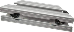 80/20 Inc. - 1-1/2" Wide, 6" High, Open Shelving 45° Support Bracket - Aluminum, Use with Series 15 - 1515 Extrusion - Apex Tool & Supply