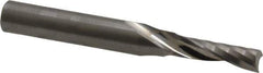 Onsrud - 3/16" Cutting Diam x 5/8" Length of Cut, 1 Flute, Upcut Spiral Router Bit - Uncoated, Right Hand Cut, Solid Carbide, 2" OAL x 1/4" Shank Diam, Single Edge, 21° Helix Angle - Apex Tool & Supply
