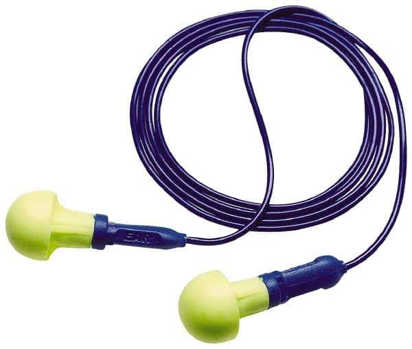 3M - Reusable, Corded, 28 dB Earplugs - Yellow, 200 Pairs - Apex Tool & Supply