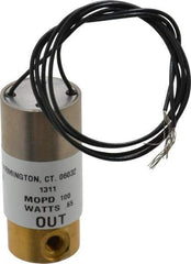 KIP - 10-32 Port, Direct Acting, Brass Solenoid Valve - Normally Closed, 100 Max PSI, Buna-N Seal - Apex Tool & Supply