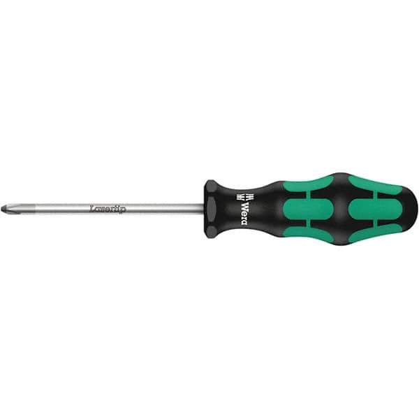Wera - #2 Point, 10" Blade Length Posidrive Screwdriver - 205mm OAL - Apex Tool & Supply