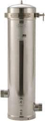 3M Aqua-Pure - 2 Inch Pipe, MNPT End Connections, 9-3/4 Inch Long Cartridge, 39.5 Inch Long, Cartridge Filter Housing without Cartridge - 12 Cartridges, 96 Max GPM Flow Rate, 125 psi Max Working Pressure, 316L Grade, Commercial Filter Housing - Apex Tool & Supply