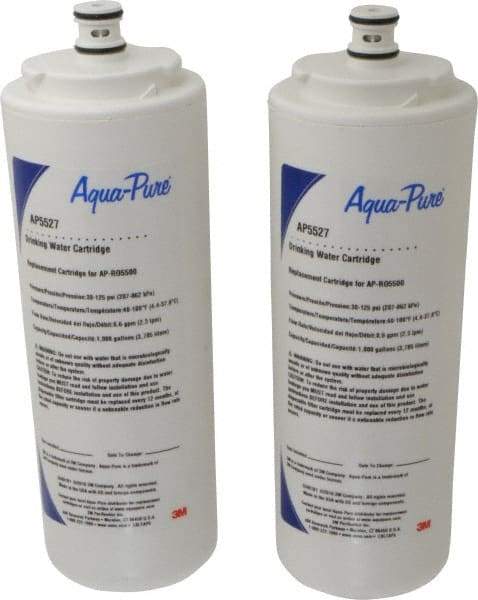 3M Aqua-Pure - 3-5/8" OD, 5µ, Granular Activated Carbon Replacement Cartridges for AP-RO5500 Filter - 9" Long, Reduces Sediments, Tastes, Odors & Chlorine - Apex Tool & Supply