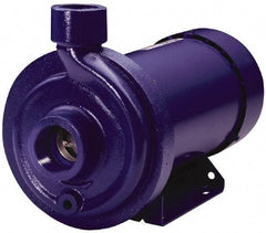 Goulds Pumps - ODP Motor, 208-230/460 Volt, 4.0/2.0 Amp, 3 Phase, 1 HP, 3500 RPM, Cast Iron Straight Pump - 1-1/4 Inch Inlet, 1 Inch Outlet, 44 Max Head psi, 316L Stainless Steel Impeller, Carbon Ceramic Buna Seal, 102 Ft. Shut Off - Apex Tool & Supply