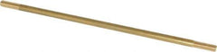 Made in USA - 12" Long, 3/8-16 Thread, Float Valve Rod - Brass, 1/2" Thread Length - Apex Tool & Supply